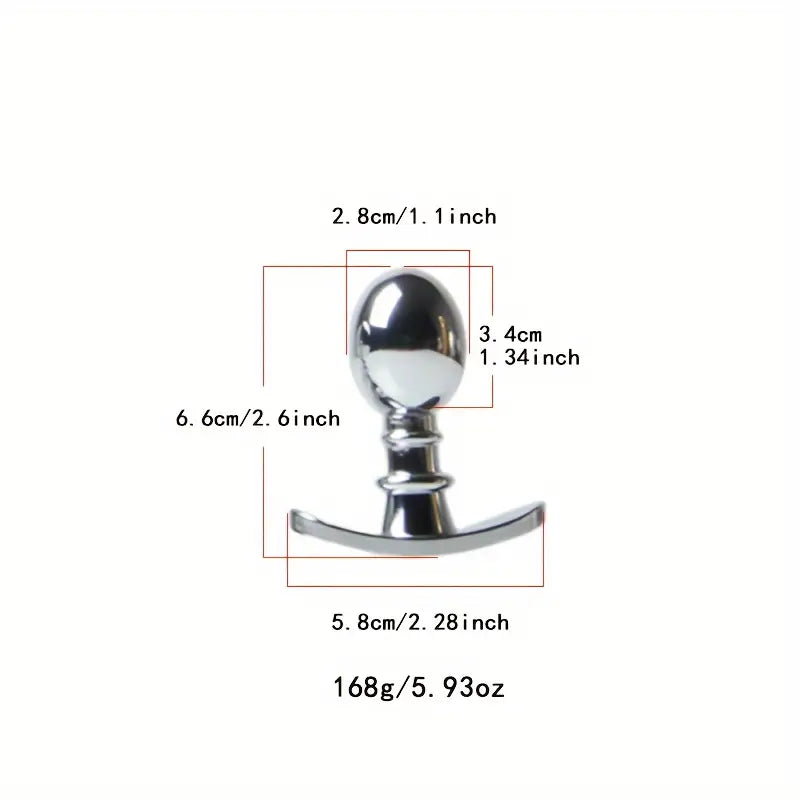 Premium Heavy Duty Metal Butt Plug Detachable G-Spot AV Massage Stick