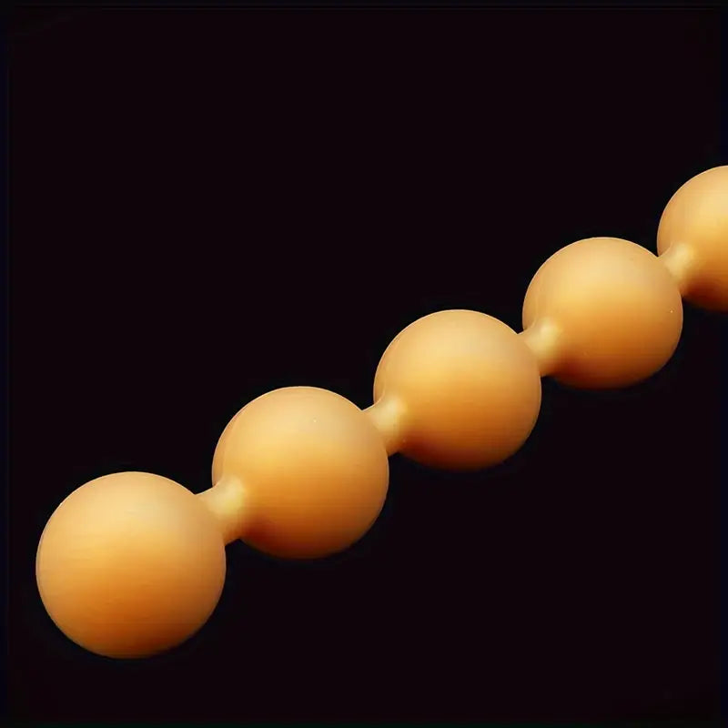 9 Balls Liquid Silicone Anal Beads Soft Butt Plug Colon/Prostate Massage