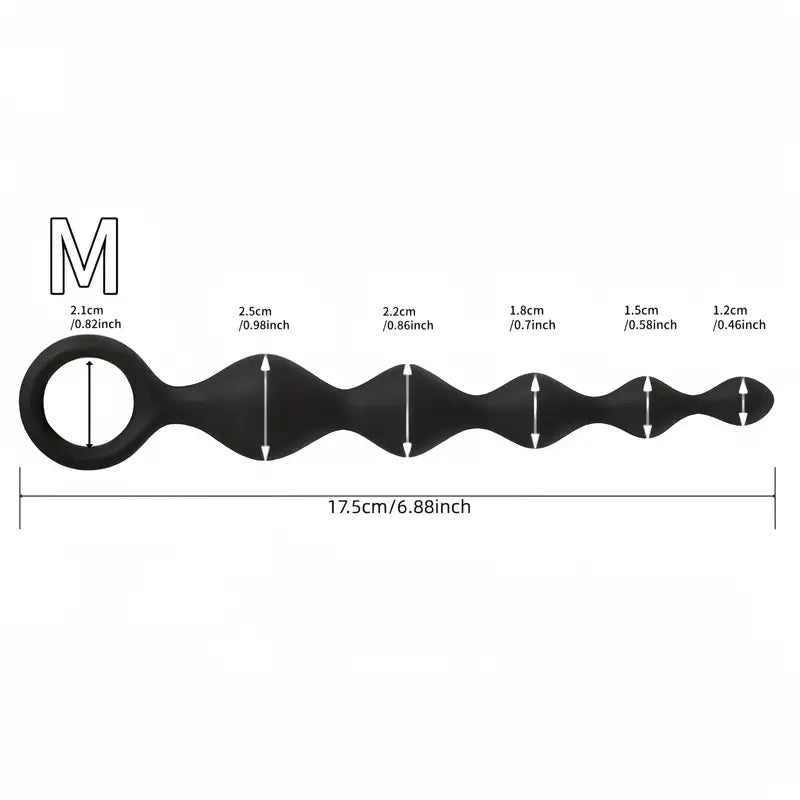 Silicone Anal Bead Prostate Stimulating Sphere Butt Plug For Adults