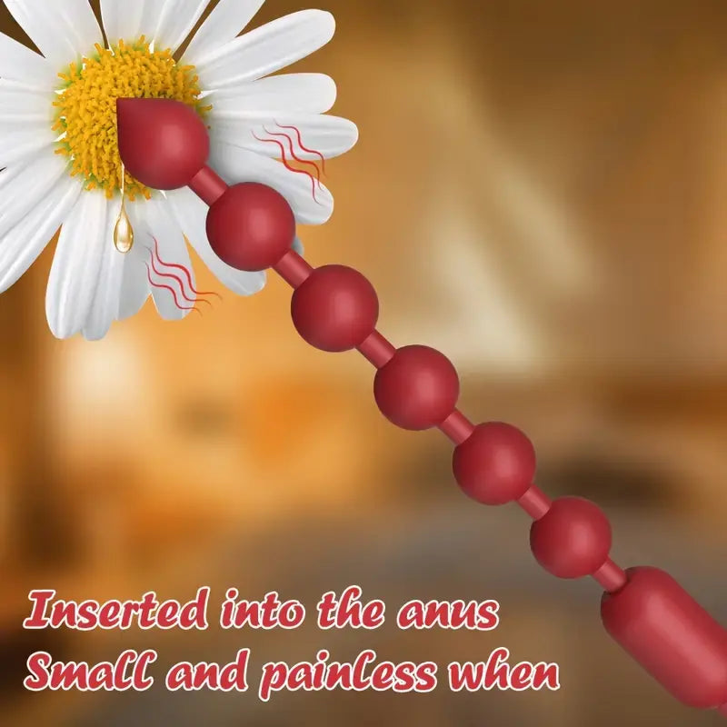 Anal Vibrator Anal Beads Balls Butt Plug Soft Silicone Vibrating Anal Beads