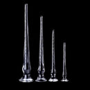 Crystal Butt Plug With Four Sizes PE Material With Engraved Scale Design