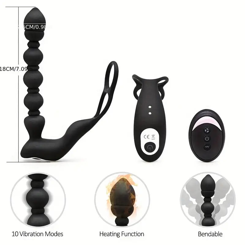 10 Frequency Remote Heating Function Control Male Female Flirting Sex Toy