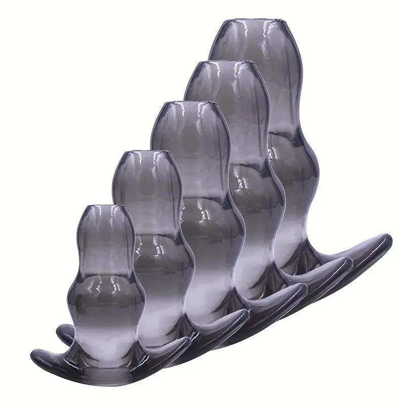 Silicone Hollow Anal Plug Prostate Massager Soft Speculum Anal Dilator