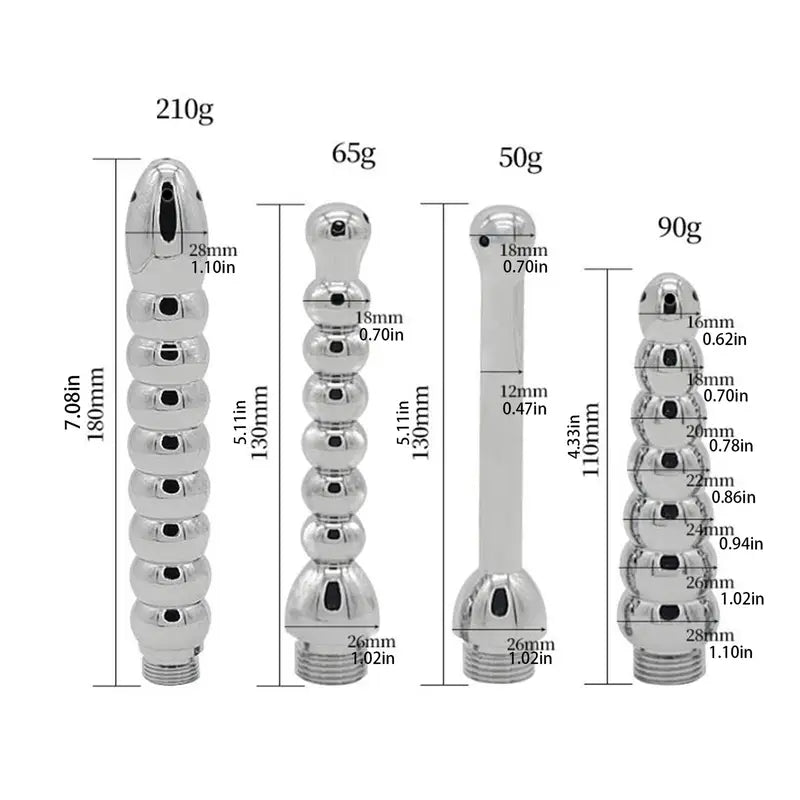 One Set Shower Enema Douches Nozzle Beaded Holes Portable rrigator