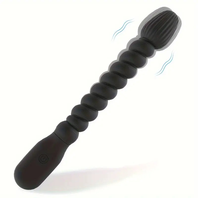 TPR Electric Pull Bead Anal Plug 10 Frequency Vibration Massage Stick