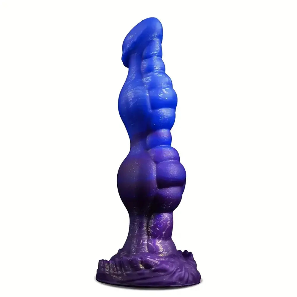 Large Silicone Anal Plug Simulated Dog Dick Knotted Butt Plug
