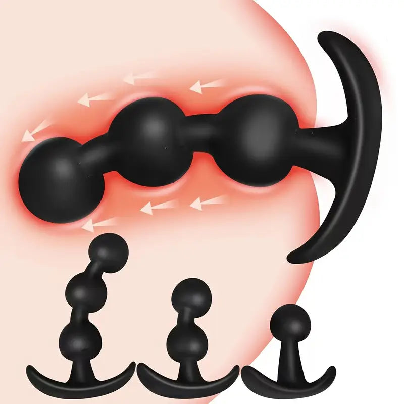 Silicone Anal Plug Beads Butt Plug Anal Beads Dilator For Anal Massage