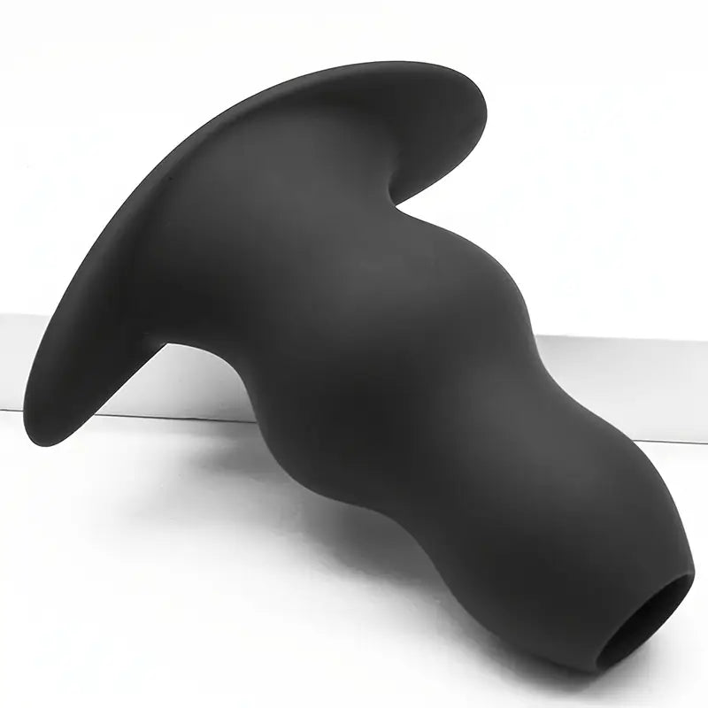 Silicone Anal Plug Comfortable Long-Term Wear Curved Base & Slender Wa Silicone Anal Plug Comfortable Long-Term Wear Curved Base & Slender Wa