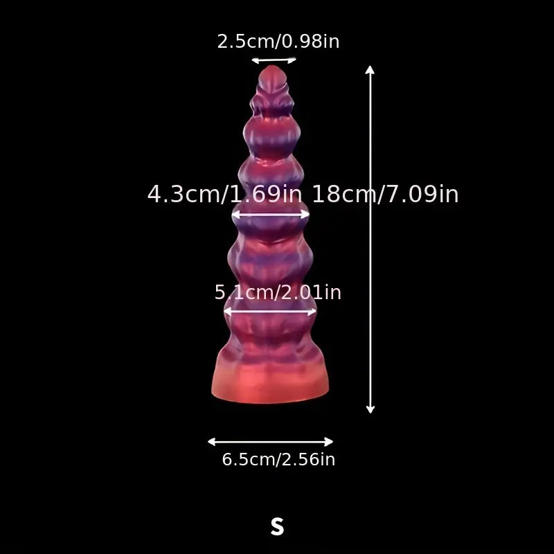 Ultra-soft Liquid Silicone Dildo Large Girth Silicone Anal Plug For G-spot