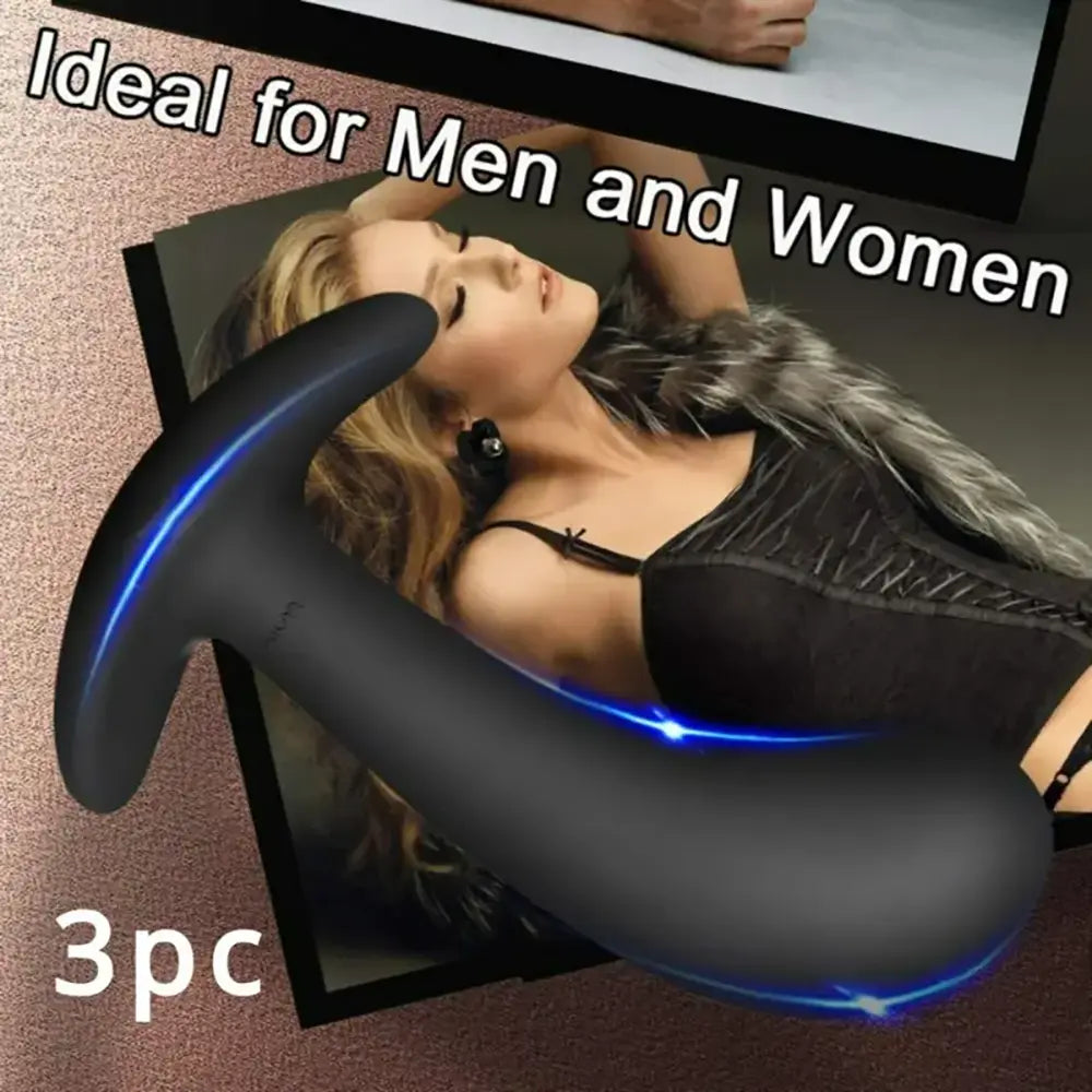 Butt Plug Trainer Set 3-pack Silicone Training Set For Beginners Couples