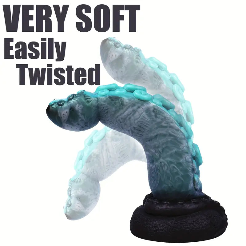 Octopus Texture Tentacle Soft Dong Silicone Hands-Free Anal Plug