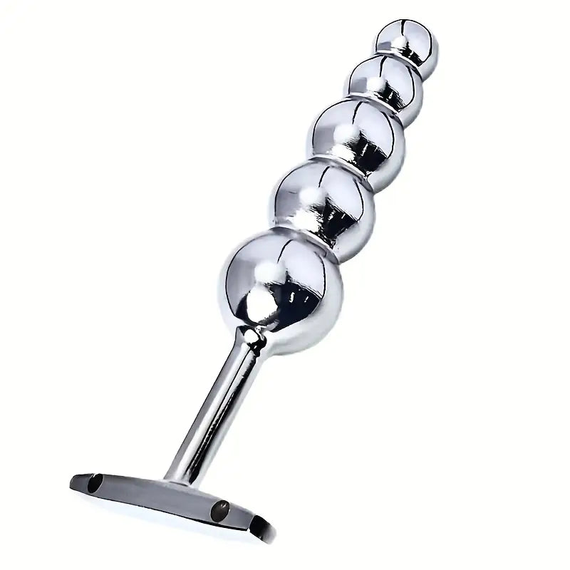 Big Metal Anal Plug Butt Beads Hook Five Balls SM Sex Toy For Women/Men