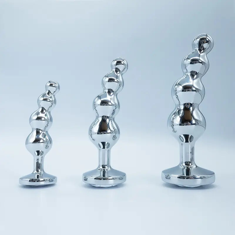 3pcs Set Metal Anal Plugs Sex Toys Iron Tree Blossoms Anal Sex Toy