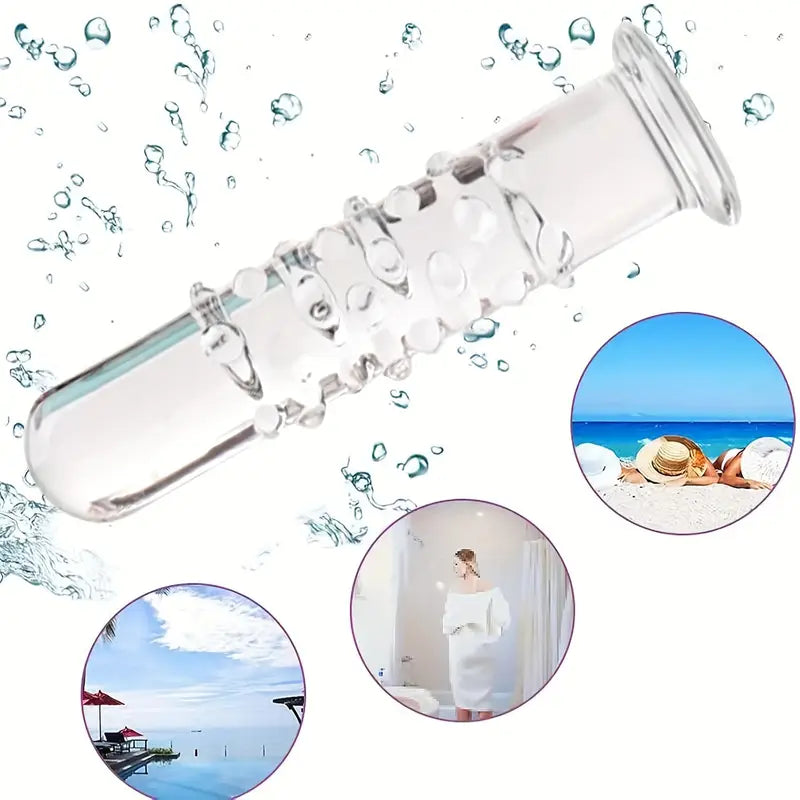 Crystal Glass Dildo Prostate Massager G Spot Stimulator Crystal Toy