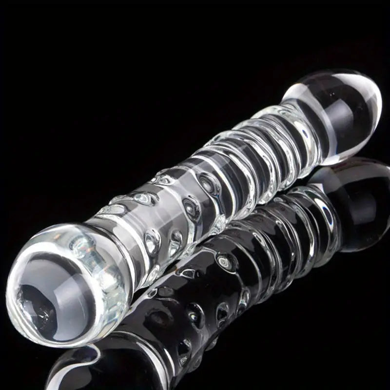Glass Crystal Masturbation G-spot Butt Anal Pussy Massager Trainer