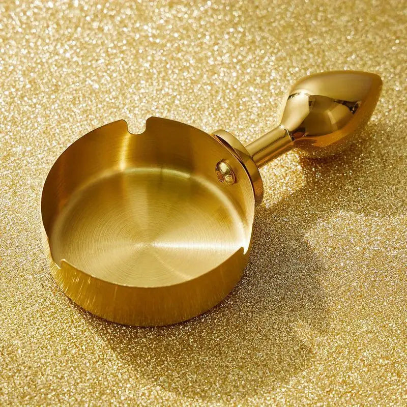 Ashtray Design Metal Butt Plug BDSM Games Flirting Adult Sex Toy