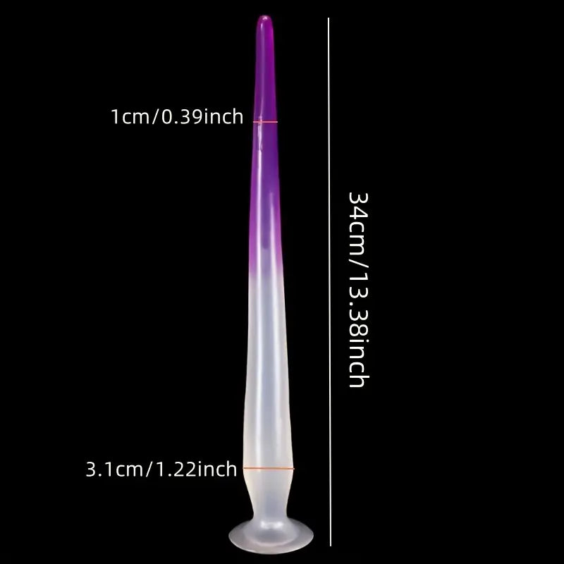 13.38-inch PVC Prostate Massage Soft Bendable Anal Plug For Unisex