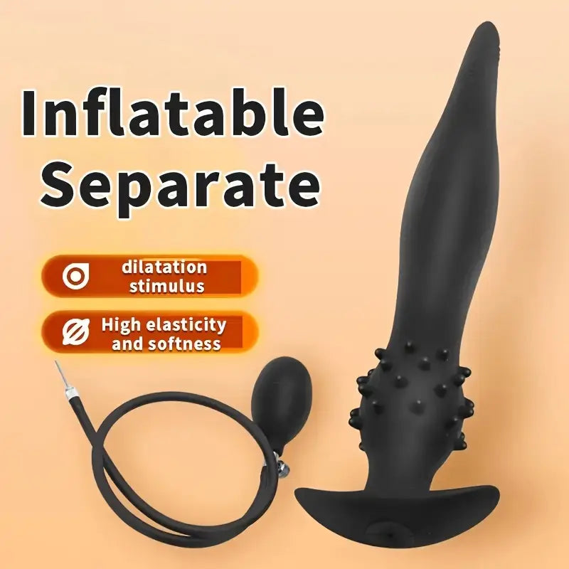 Silicone Inflatable Portable Anal Plug Toy Sex Toy Anal Dilator Massager