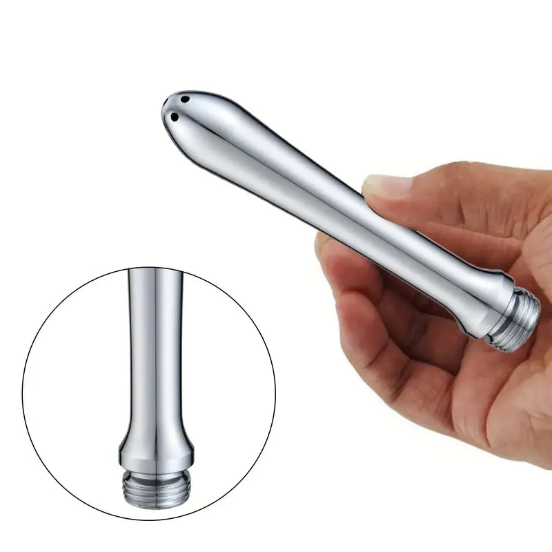 Stainless Steel Anal Douche Portable Showerhead Converter For Anal Clean
