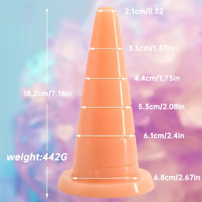 Realistic Anal Plug Lighthouse Pointed Hat Shape Suitable For Couples