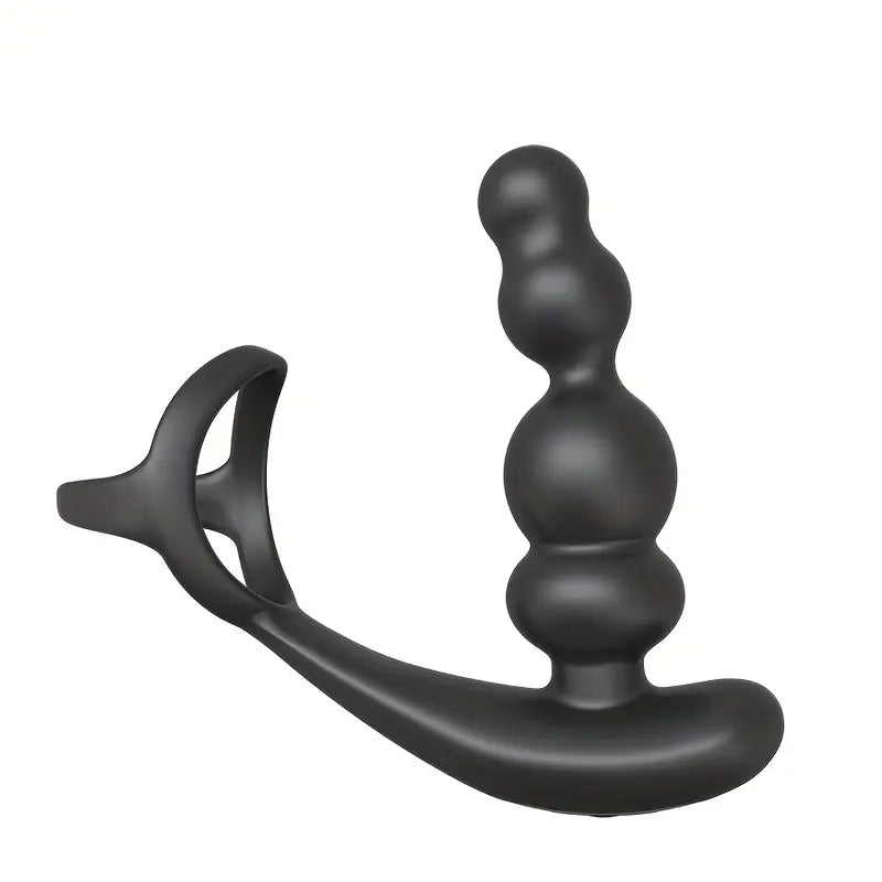Double Motor Male Prostate Massager Vibrator 360° Rotate Ring Butt Plug