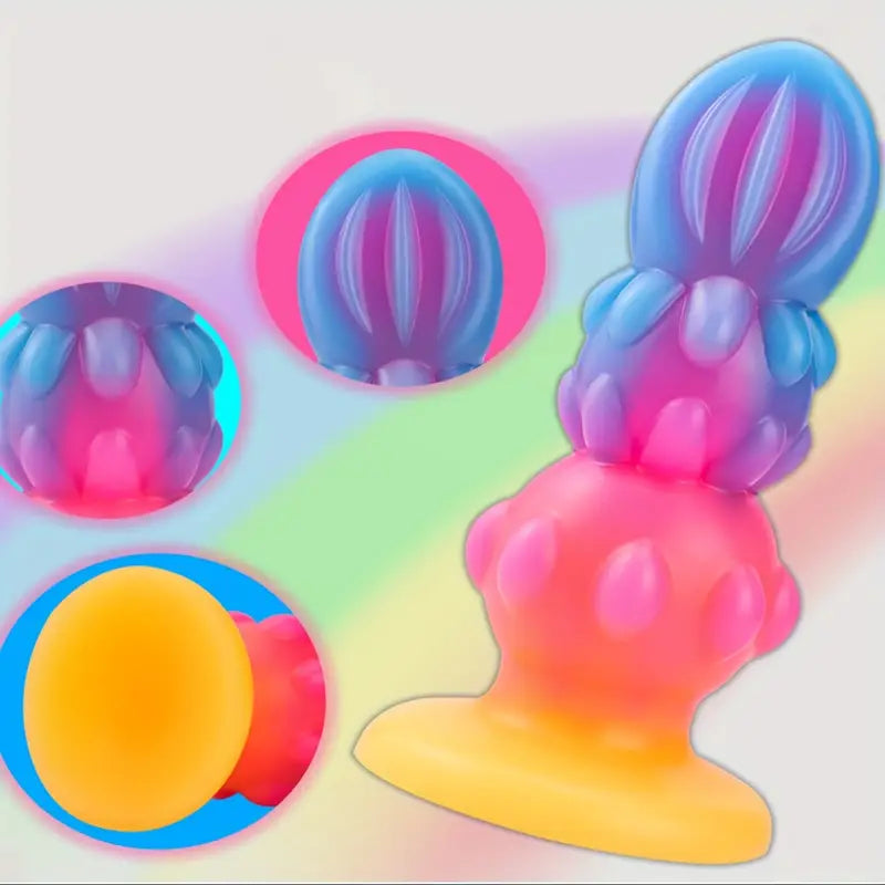 Silicone Butt Plug Soft Female & Male Luminous Luxury Butt Plug Dildo Trainer