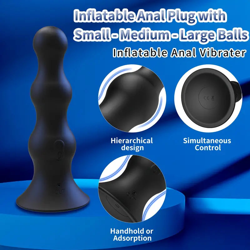 Butt Plug Prostate Massager Silicone 10 Vibration Modes Anal Sex Toy