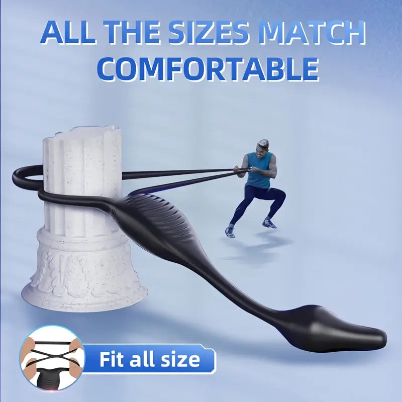 Vibrating Anal Plug Cum Locking Ring 7 Vibration Modes Penis Rings