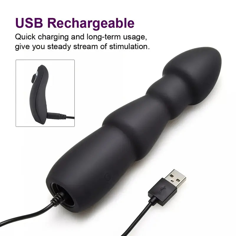 Prostate Massager Vibrator Dildo Sex Toys Anal Butt Plug For Men Women