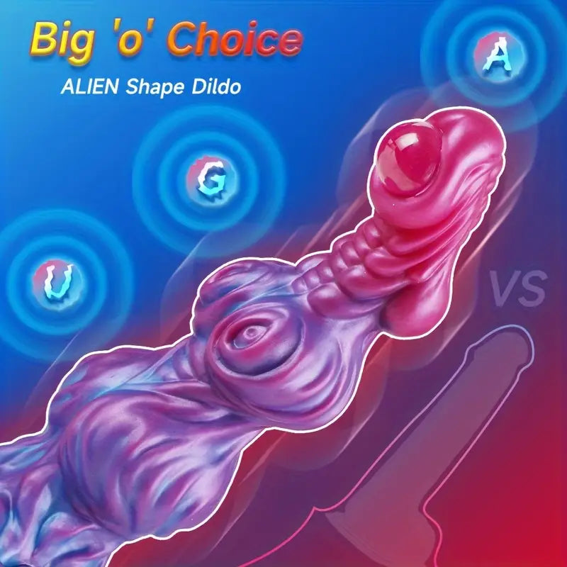 10.24in Alien Design Realistic Silicone Knot Dildo Huge Fantasy Monster