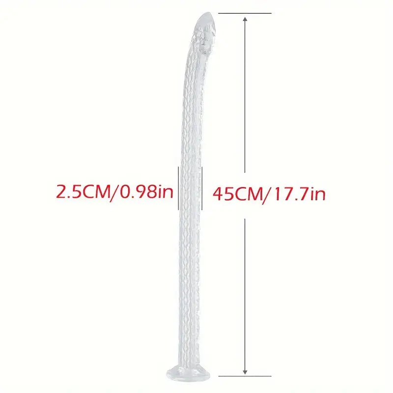 17.7in 29.52in 39.37in Dragon Whip Anal Stump Long Snake Scales Hip Dildo