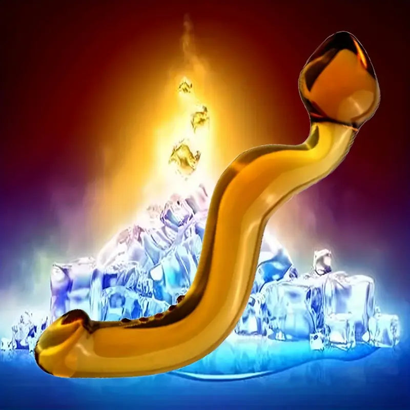 7.87in Double Ended Glass Dildo Crystal Penis Crystal Realistic Dildo