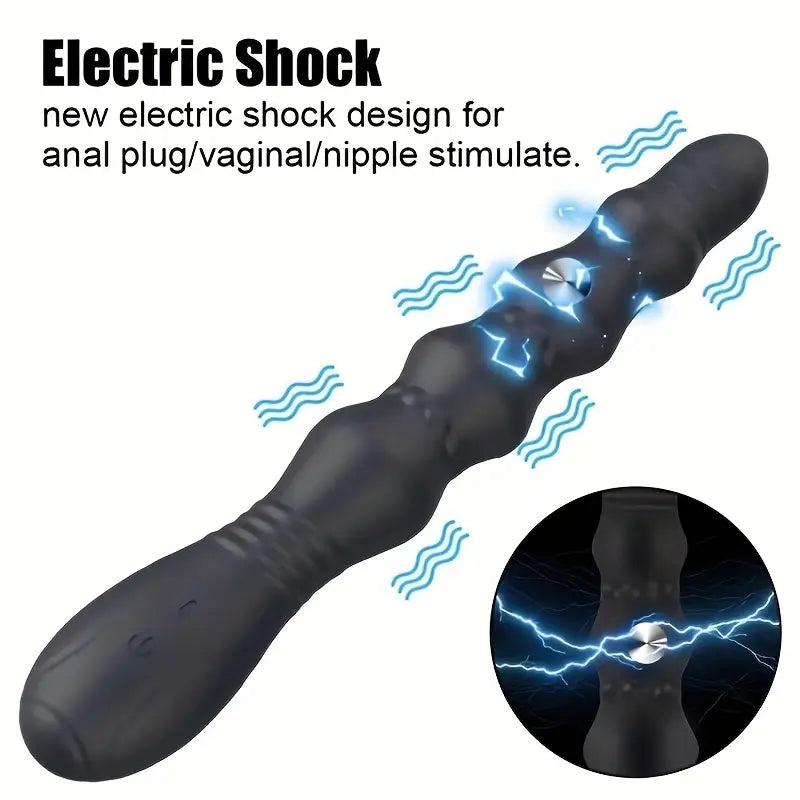 Three Vibration Motors Strong Earthquake Rechargeable Anal Plug Vibrator