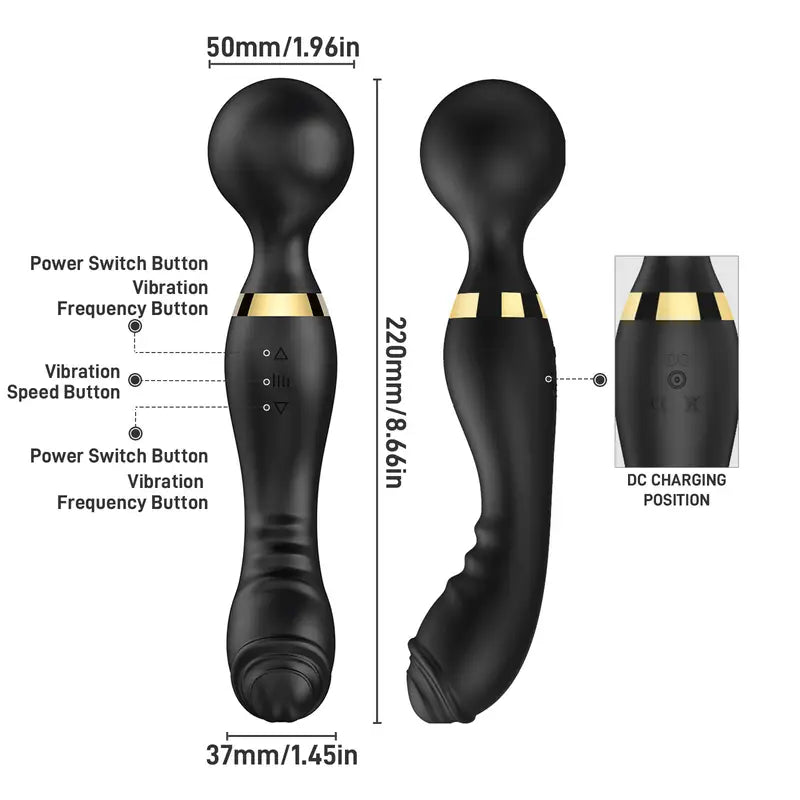 Massage Vibrator Female Pendicular Stimulation Anal Masturbation Toy