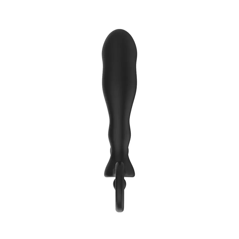 Black ABS Anal Plug Sm Bead Wand Adult Toy Curved Design For Stimulation