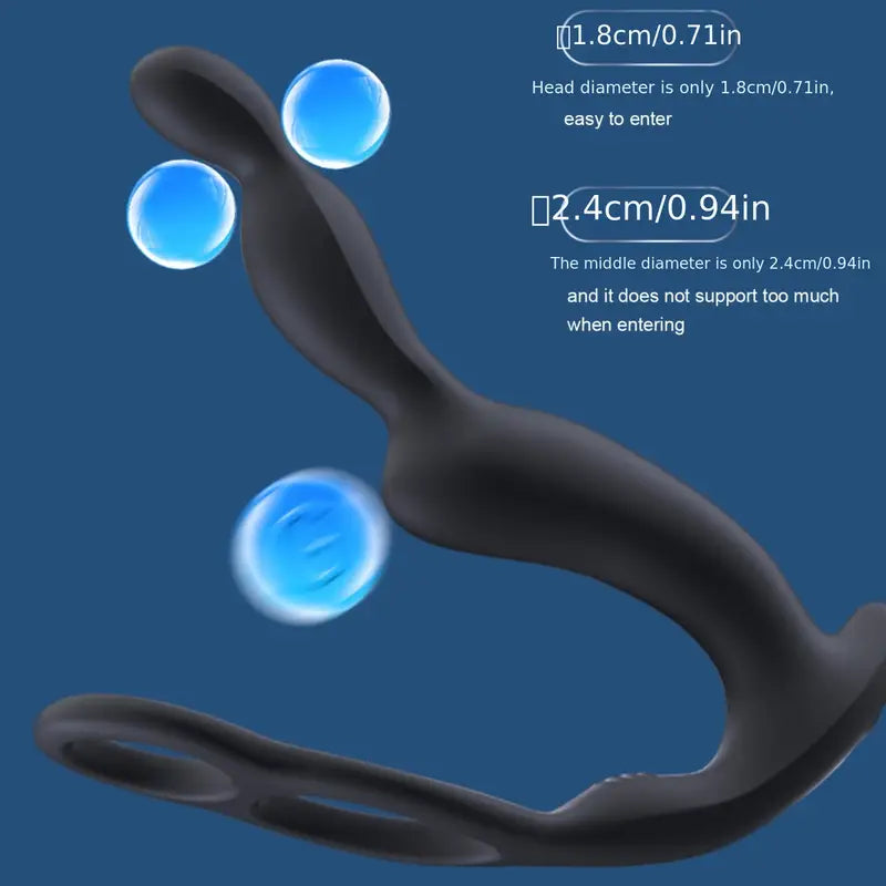 Locking Vibrating Massager Anal Protector Vibrating Retractable Anal Plug