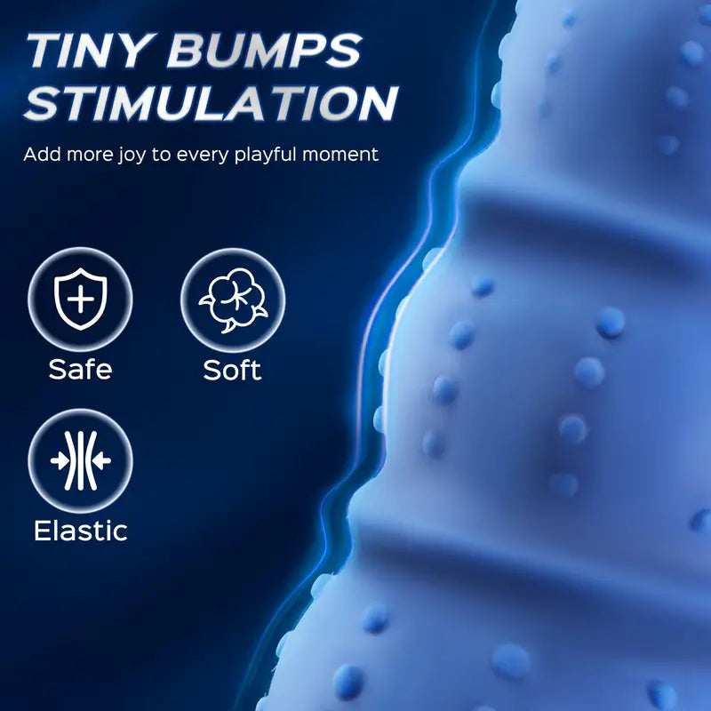 Vibrating Anal Plug Prostate Massage Soft Anal Beads Butt Vibrator