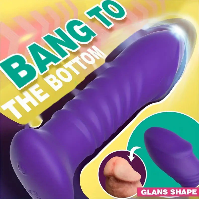 Battery-Powered Silicone Prostate Massager Anal Vibrator For Men Penis Ring