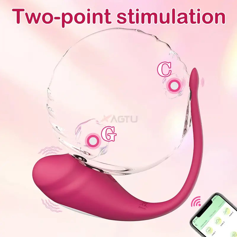 Wearable Panty G Spot Vibrator Long Distance APP Remote Control Vibrator