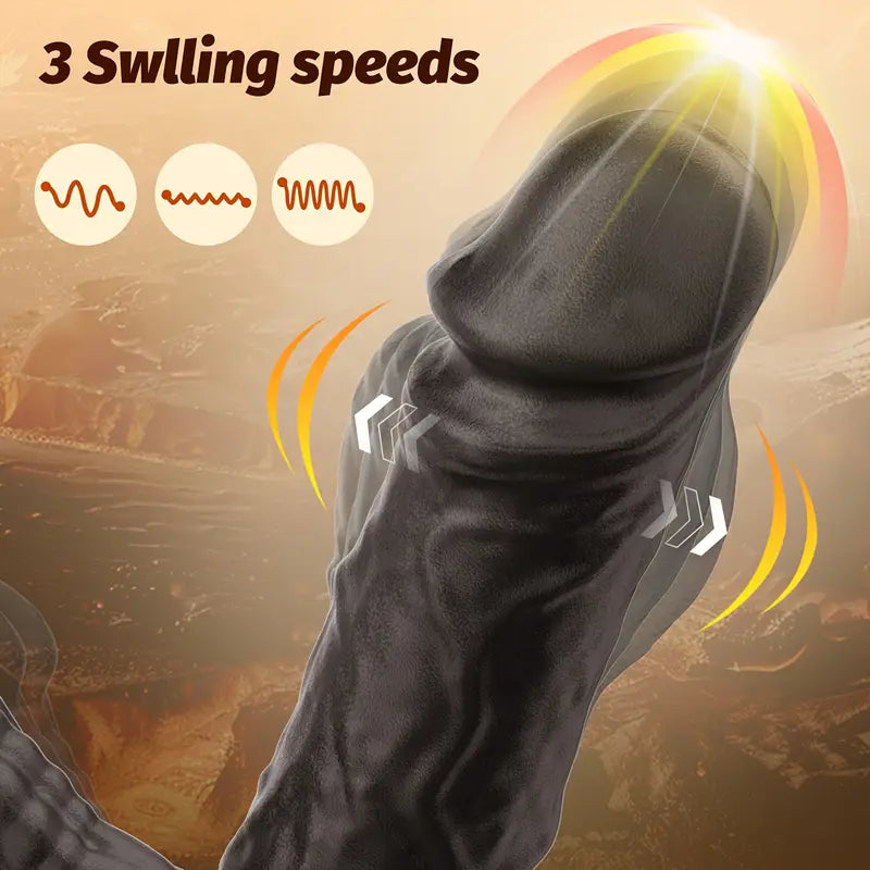 3 Extensions 10 Vibration Modes Heated Butt Plug Sex Toy Massager