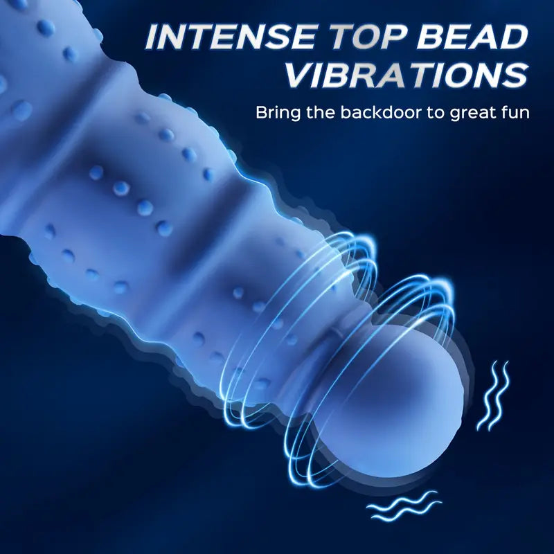 Vibrating Anal Plug Prostate Massage Soft Anal Beads Butt Vibrator