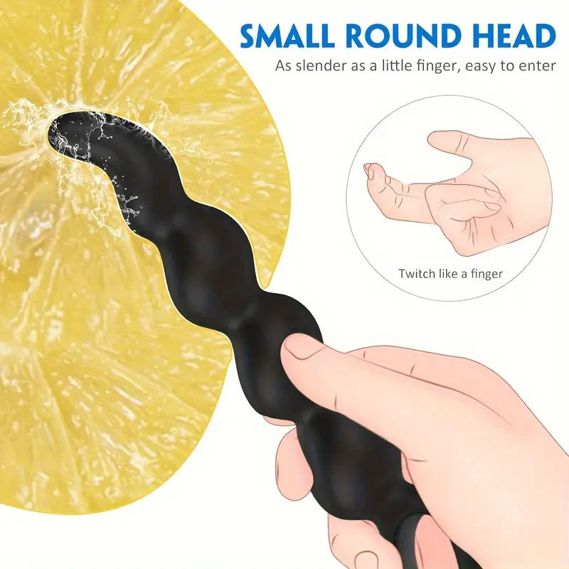 Soft Silicone Women Men Anal Toy Prostate Massager Butt Plug Anal Beads