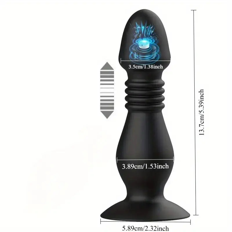 Telescopic Vibrating Butt Plug Anal Vibrator For Women Ass Anal Dildo