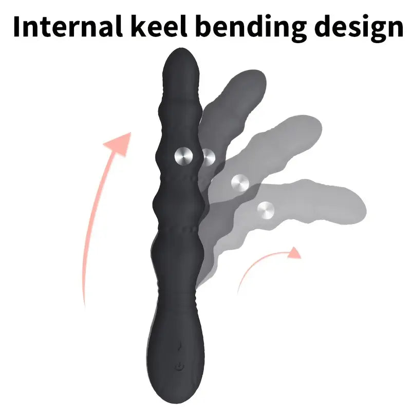 Three Vibration Motors Strong Earthquake Rechargeable Anal Plug Vibrator