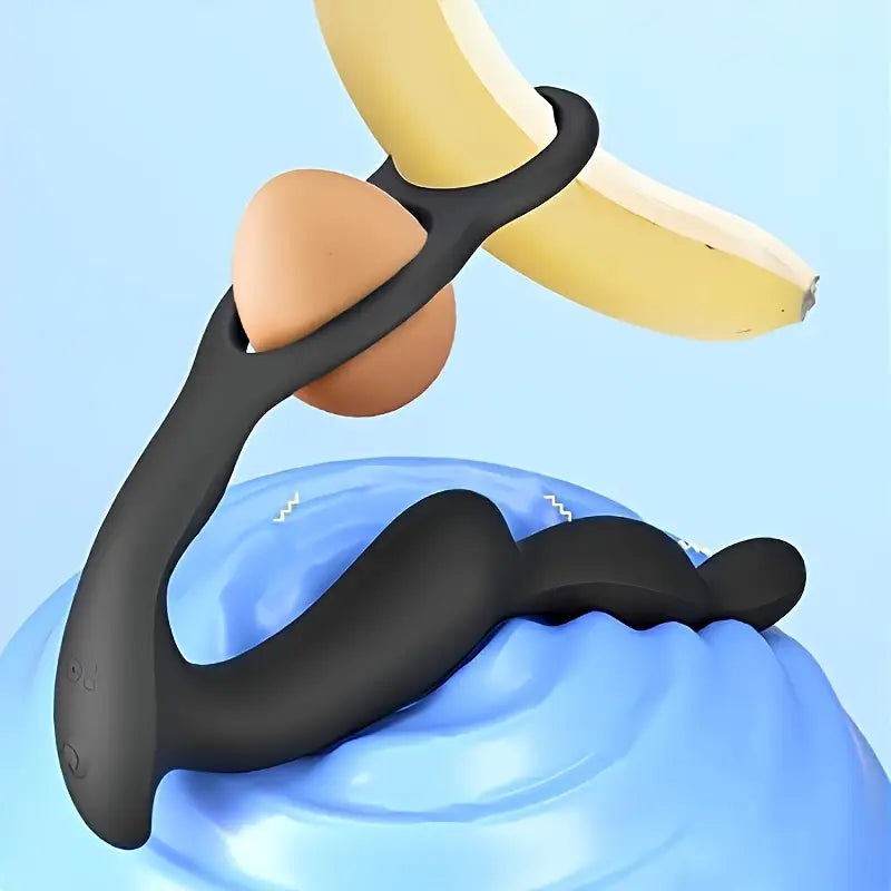 Double Penis Ring Prostate Pubic Double Point Straight Intestine Massager