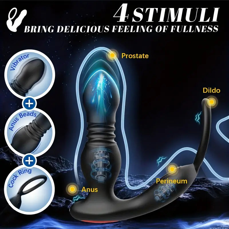 Vibrating Prostate Anal Stimulation 7 Insertion Vibration Modes Anal Plug
