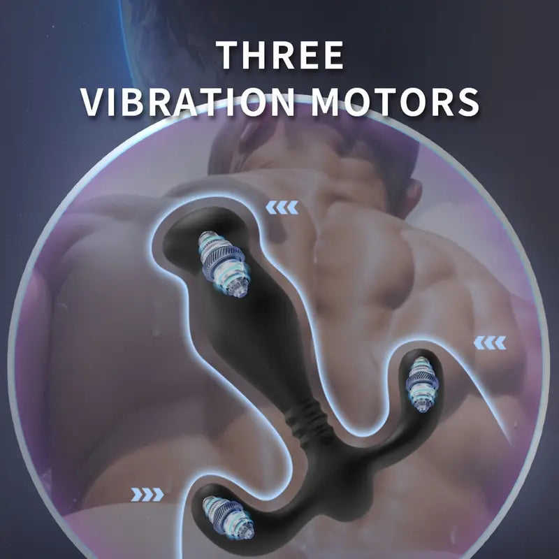 Rechargeable Silicone Prostate Massager G-Spot Vibrator For Couples Flirting