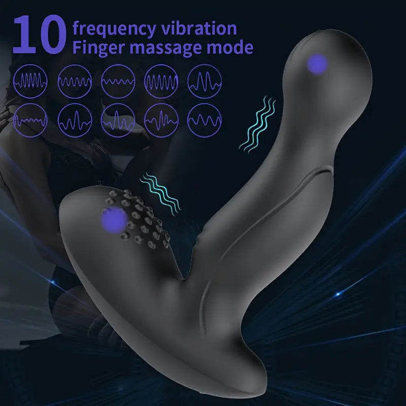 Vibrating Anal Plug G-Spot Stimulator Prostate Massager Buckle Male Toy