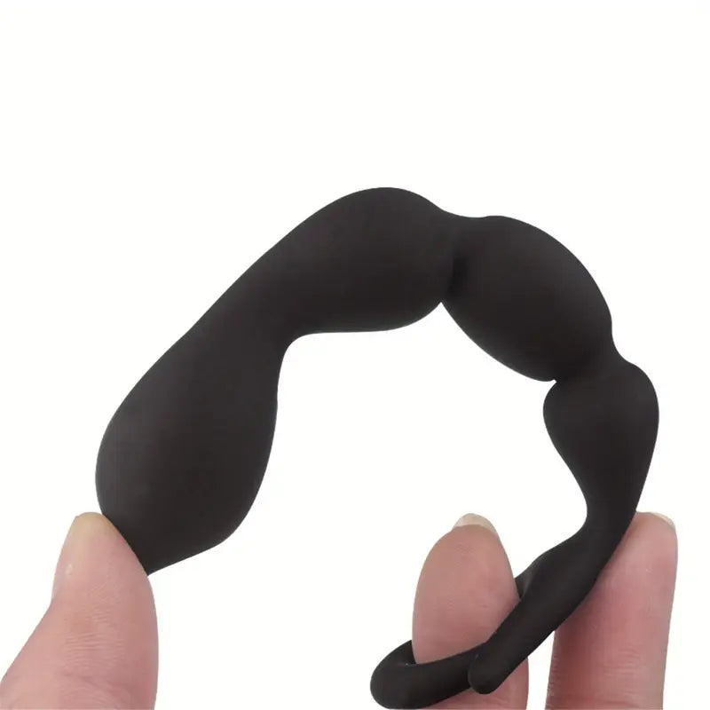 Silicone Butt Plug Anal Training G Spot Stimulator With Safe Pull Ring