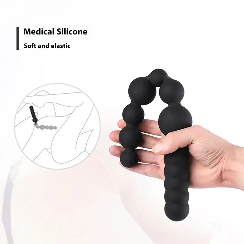 SM Training Anal Plug Double-Ended G-spot Prostate Massager Beaded